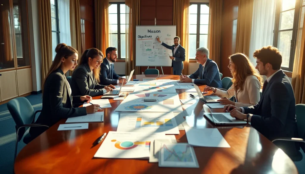 Discutiendo el plan de comunicación corporativa