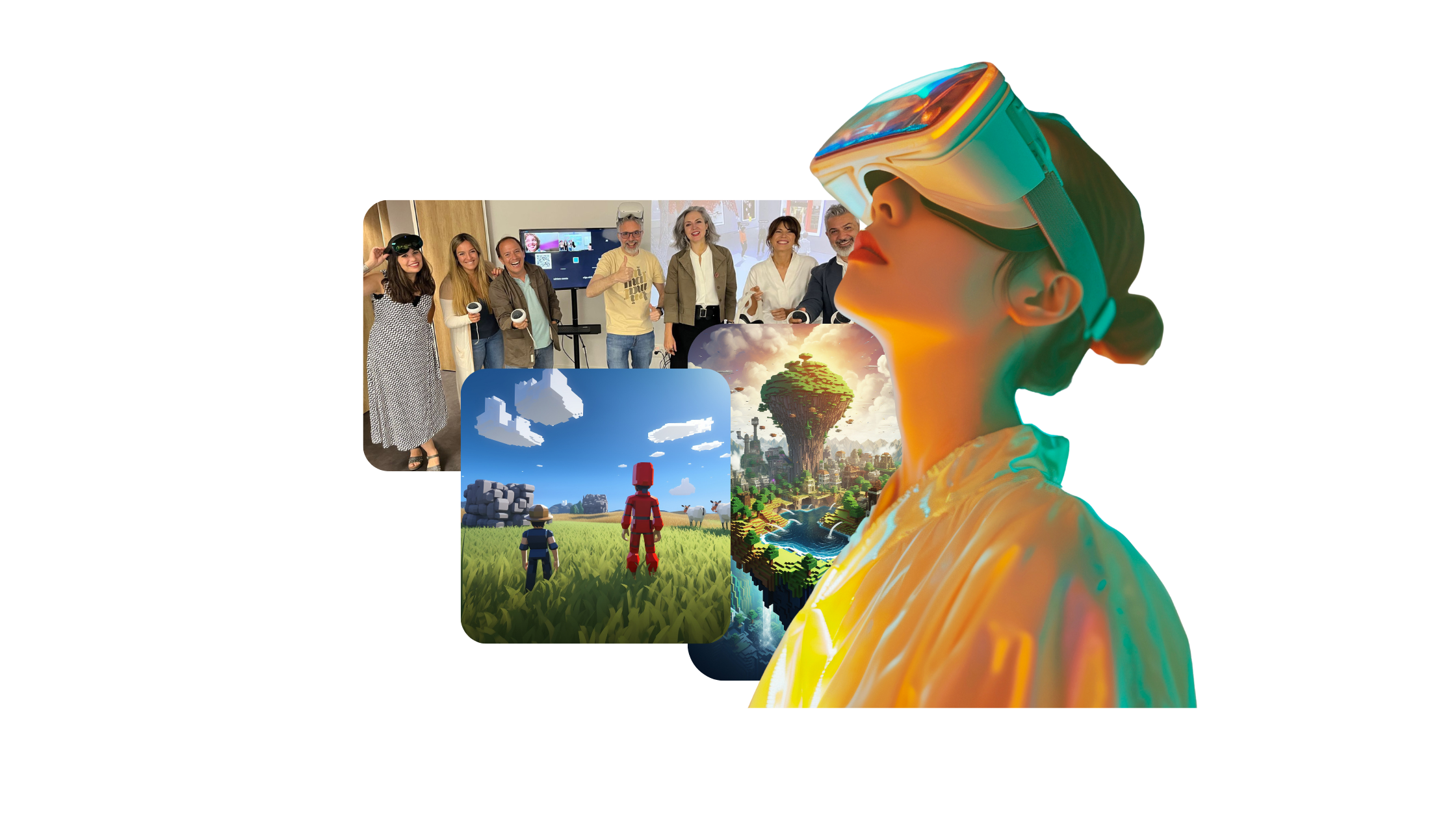 iseño de experiencias inmersivas en plataformas como Roblox y VR con equipos creativos.