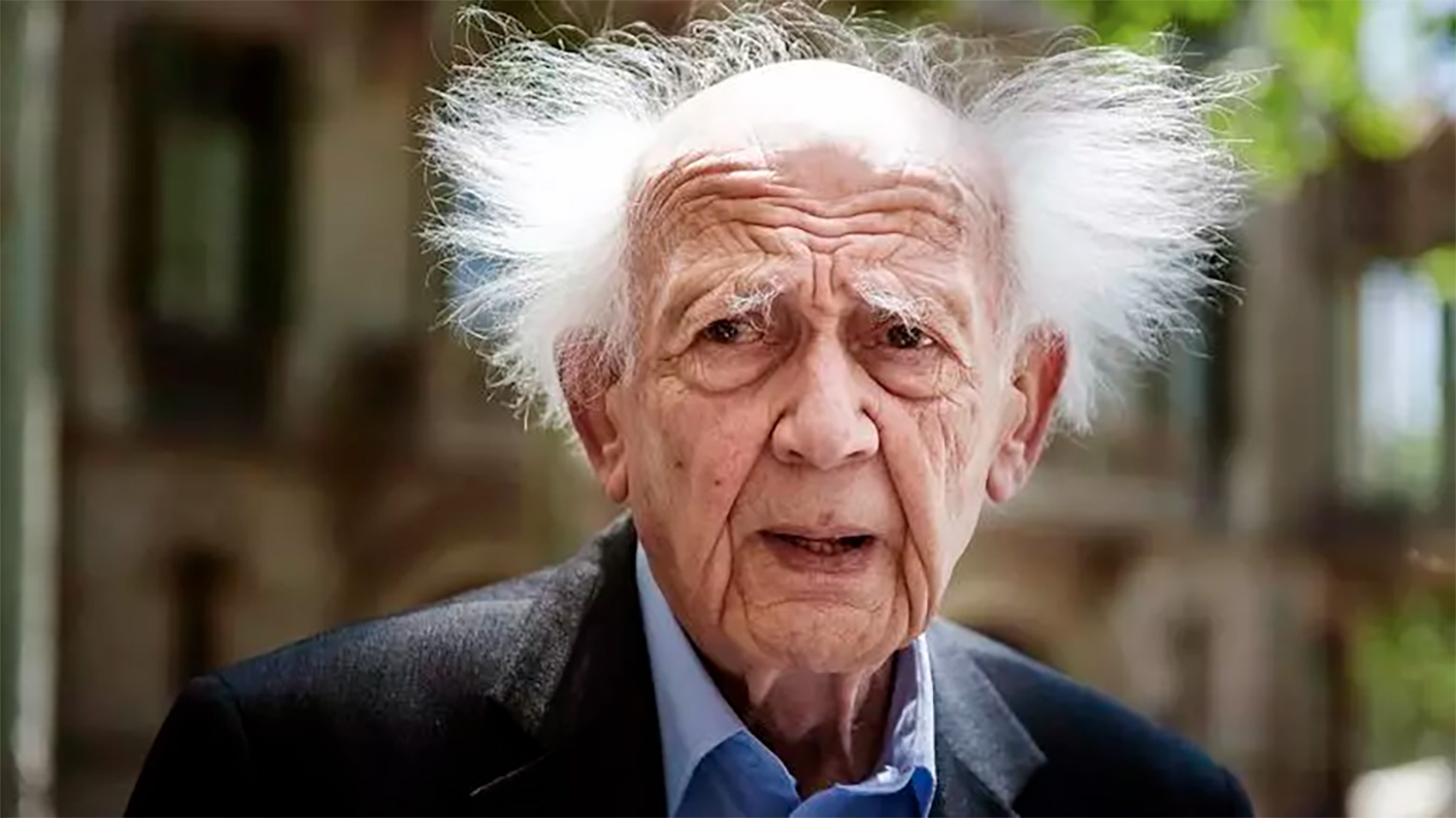 Retrato de Zygmunt Bauman, sociólogo y filósofo contemporáneo