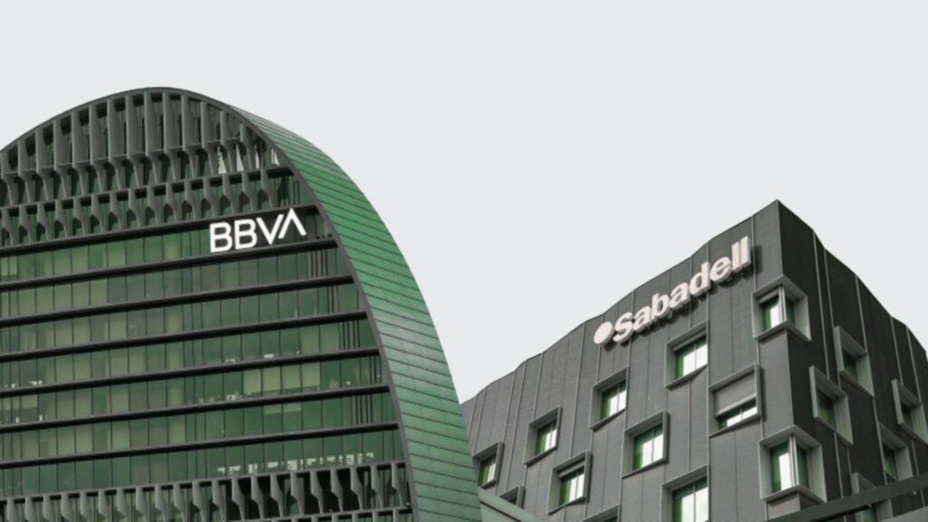Sedes del BBVA y del Sabadell