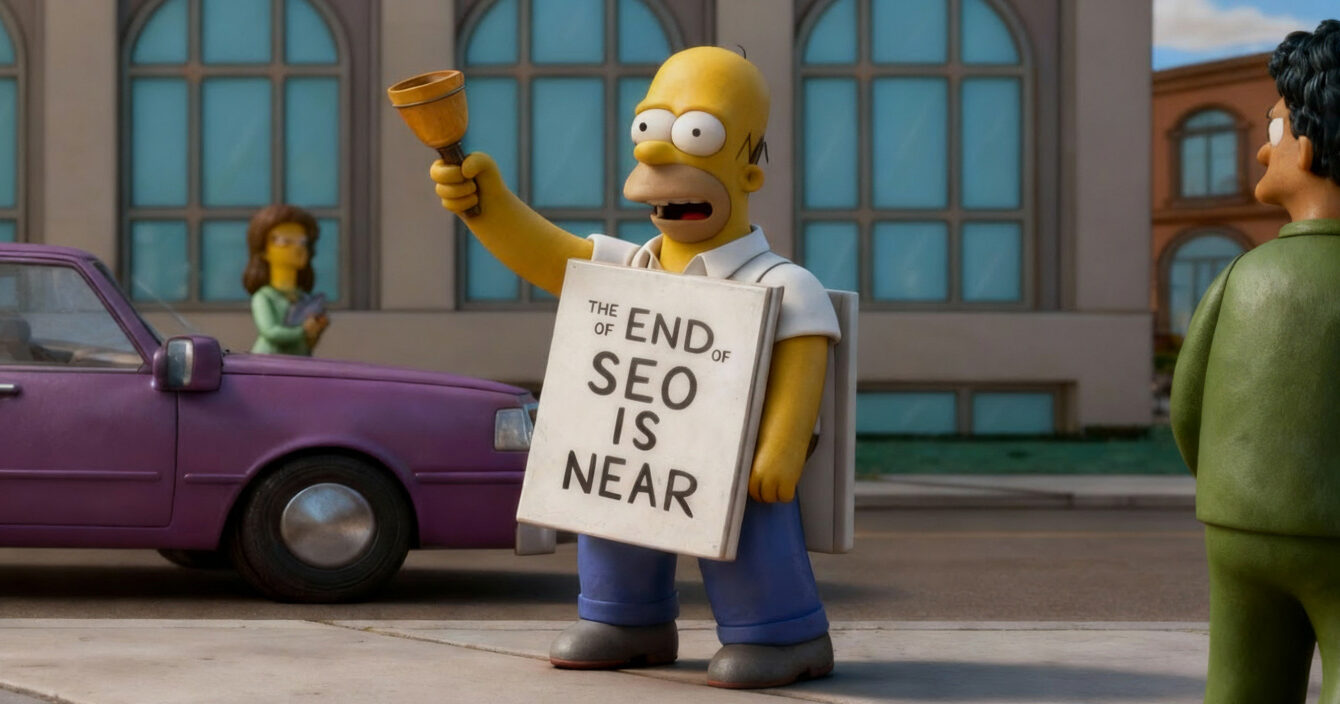 Un Homer Simpson de plastilina avisa de que el fin del SEO está cerca