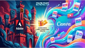 Cartel concurso Canva Pro Gratis