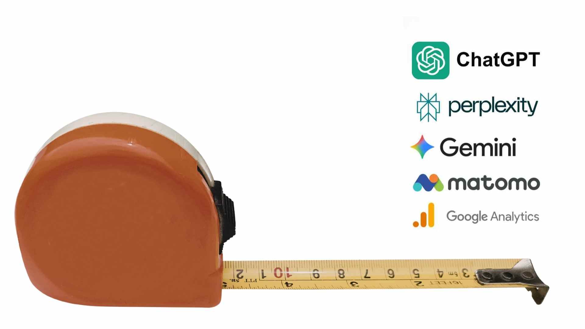 Herramientas de analítica y ChatGPT representando la medición del tráfico desde inteligencia artificial en SEO