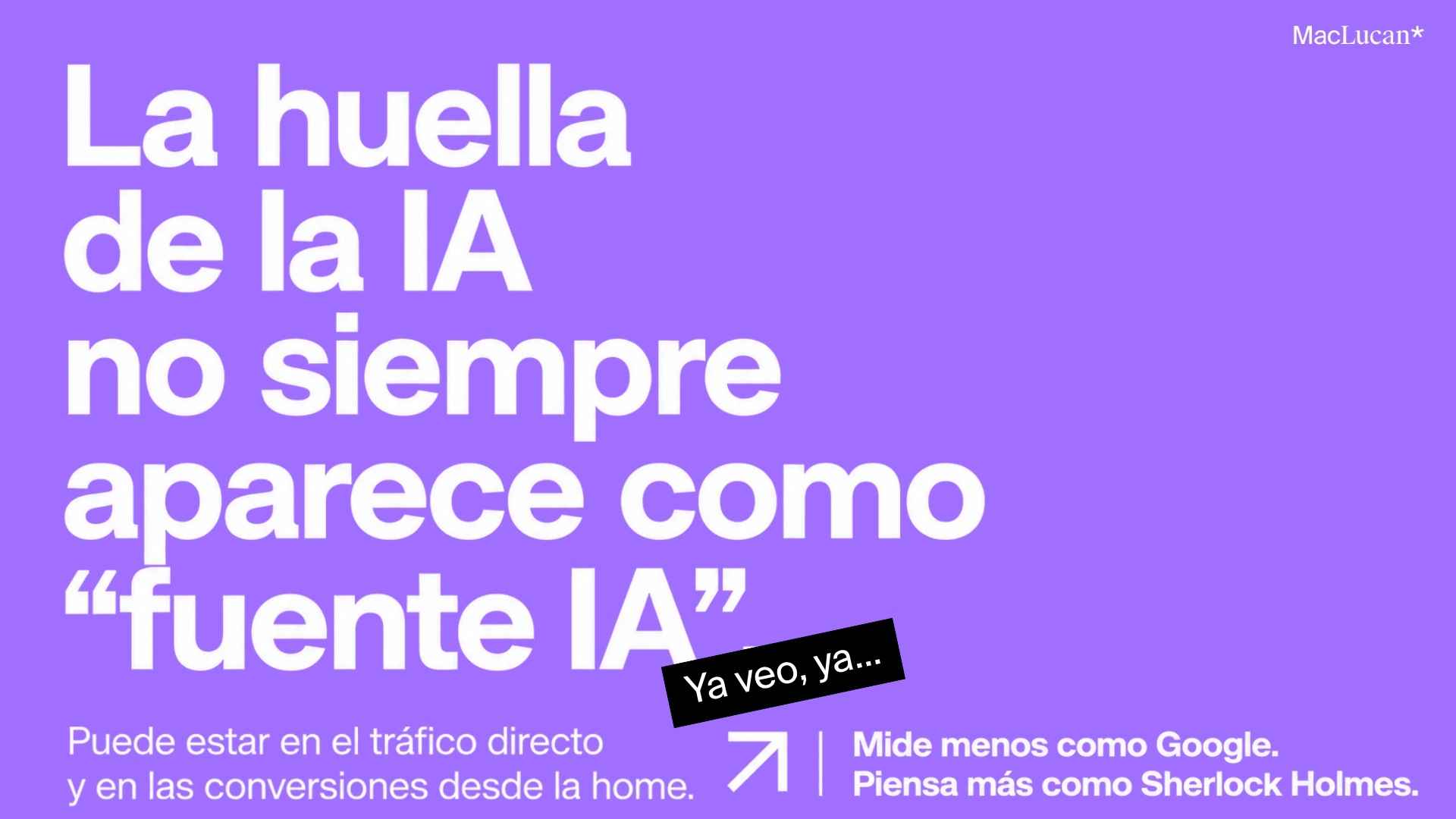 La huella de la inteligencia artificial no siempre aparece identificada como fuente de tráfico en las herramientas de analítica.