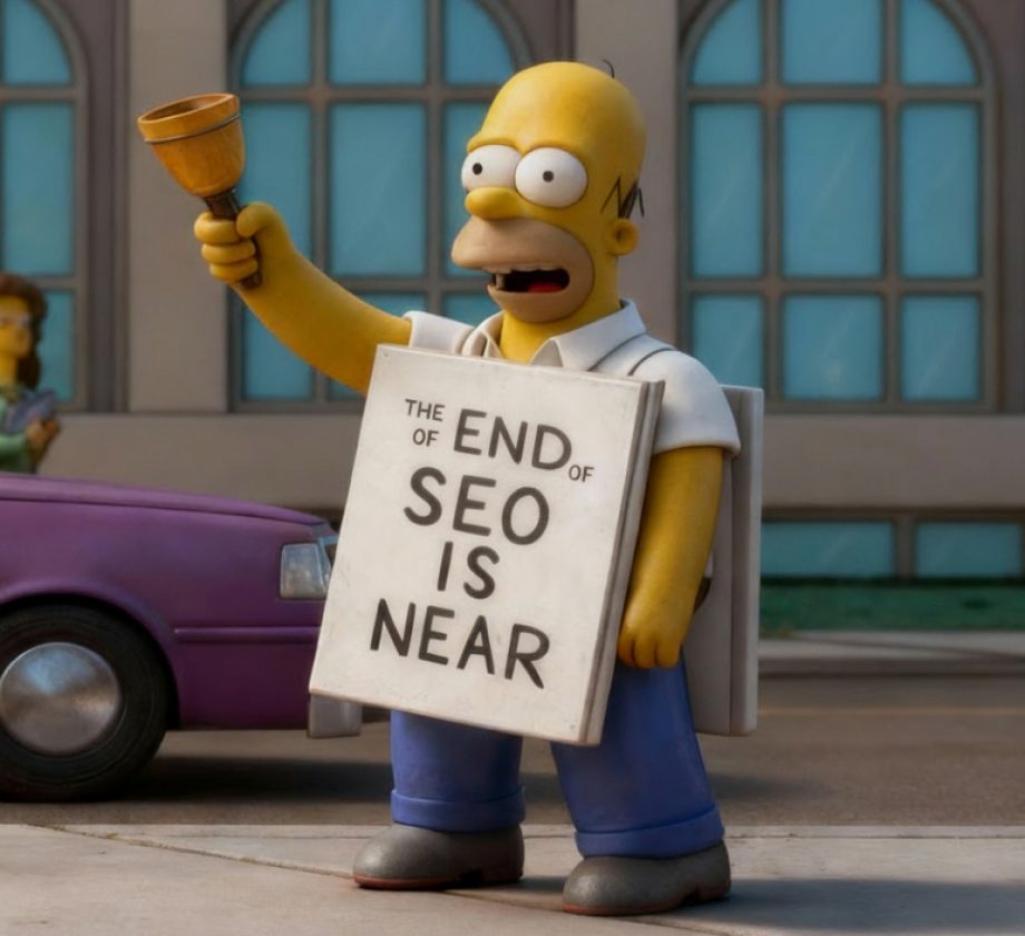 Un Homer Simpson de plastilina avisa de que el fin del SEO está cerca